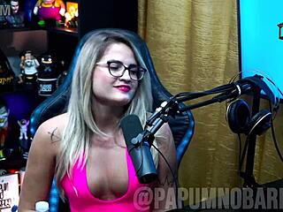 bruna carlos drives ruan crazy with dirty talk in the podcast.