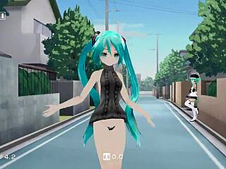 Miku Dances Nude In Sexy Comic Style