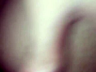 Boldly fucking the young girl's tight ass.