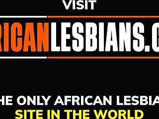 Horny African Lesbian Licks Friend's Pussy In Bathroom