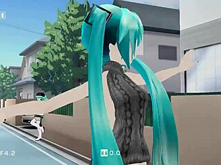 Miku Dances Nude In Sexy Comic Style