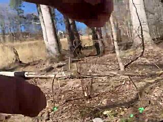 Nature Walk Featuring Clothes Ripped Nude in Public Setting