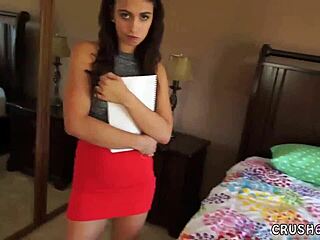 i'm a cute teen babe with big tits seducing someone through personal touches