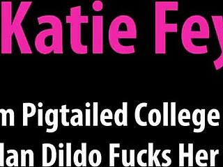 i watched ariel jordan, buxom pigtailed babe, dildo fuck her wet pink slit