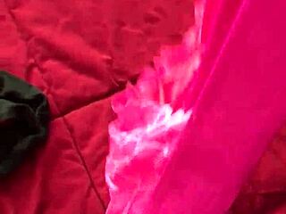 I'm going through my wife's sexy panties while she's at work.