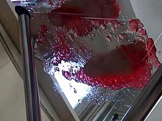 rosa fuxxxia smears food all over her feet and natural tits 🍌🥑