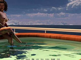 Waterworld e1 ship footjob with big tits hentai anime milf on yacht