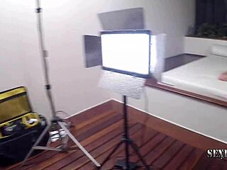 Hey, gorgeous blonde, what's happening backstage at SexFoxxx? Tell us about that sexy Latina casting vibe!