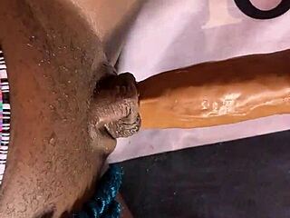 cute girl with big boobs squirts intensely during cumshot scene.