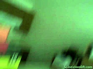 Curvy teen 18+ slut nailed hard in doggystyle action.