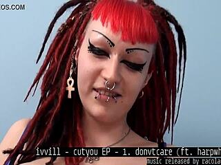 ivvill's femdom bitch humiliates lame music