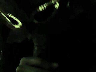 Sloppybecky slurps blak bois' massive black cock in bathroom