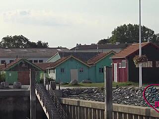 Ersties Cute Petite 18+ Blonde Masturbates On Her Deck?