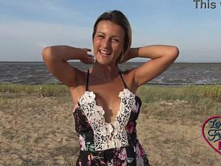 Ersties Cute Petite 18+ Blonde Masturbates On Her Deck?