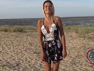 Ersties Cute Petite 18+ Blonde Masturbates On Her Deck?