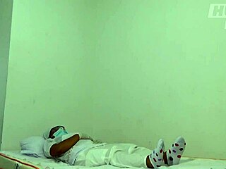 young latina gets covid vaccine from doctor