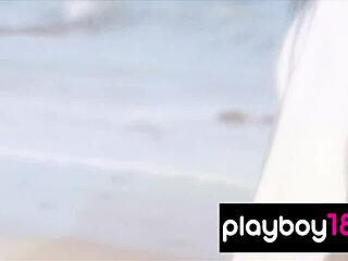 Big Boobed Latina Babe Francesca Frigo Undresses Outdoors