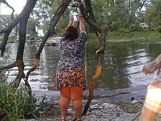 BEBy BEGS RAD BRAD FOR THE CANE PART 1 BDSM HOMEMADE OUTDOOR SESSION