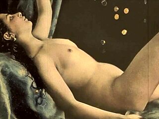 vintage granny's hairy charm in retro action