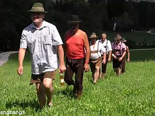 Watch this pierced German BBW get roughly fucked outdoors in costume?