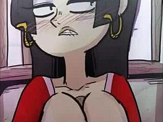 boa hancock's big tits in a steamy titfuck loop animation