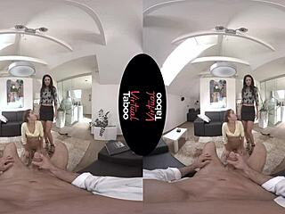 Brunette In POV Taboo Family Sins Performs Hardcore Blowjob And Handjob