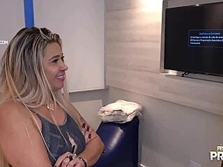 Blonde monique lopes with big ass gets fucked by monster cock alex lima almost getting caught