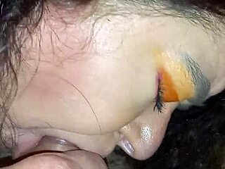 bbw wife gives crazy blowjob and rimjob to husband