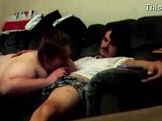 Wife Deepthroats Husband's Cock!