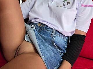 college girl came to study but i couldn't resist when i saw her without panties