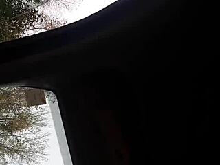 Ebony Girl Gives Sloppy Blowjob in the Car!