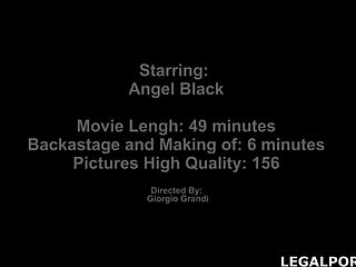 Blonde Angel Black Feels Tremendous Emotions In 3 On 1 Double Anal With Cum Swallow