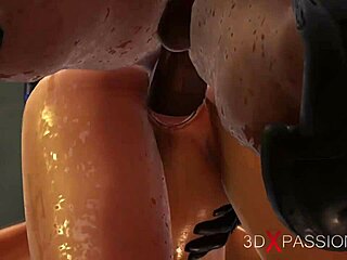 rough dungeon scene with blonde girl in cartoon