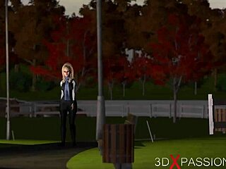 rough dungeon scene with blonde girl in cartoon