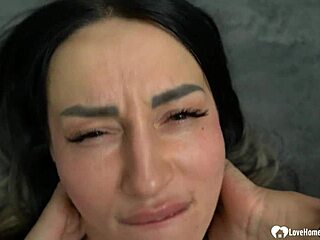 Skinny Tattooed Girl Strips And Sucks Cock