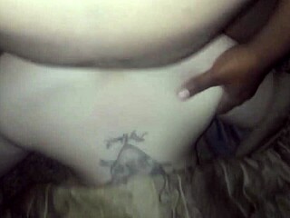 She snuck over while her husband sleeps for bent-over doggystyle interracial fun!