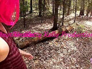 Wow, This Milf In A Wig Gives Blowjob To Step Brother On Outdoor Hike!