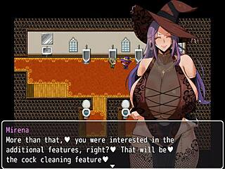 Toilet witch in Mirena's Manor hentai drains sperm with deepthroat blowjob