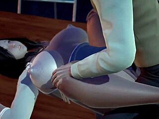 Anime hentai uncensored lustful sex with office girl in 3D