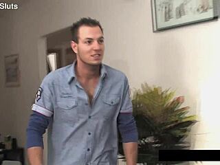 Cristina Bella's big tits bounce as her ass gets pounded and creampied