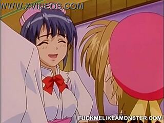 Kinky Anime Hottie Kissing and Fucking Wildly in Japanese Fetish Scene. Monster Action Unfolds!