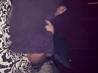 stuffing a toy in her curvy body