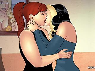 Friends hooking up after the party with forbidden desires in hentai.