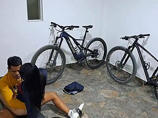 my cousin sucking my cock in the garage, moving so sensually