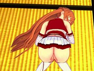 Asuna's Unplanned POV Sex in Village Room Online Hentai