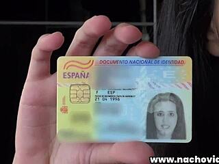 Nicole Wild rides Nacho's giant cock passionately until cumshot.