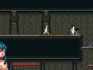 succubus futanari cums twice in zombie girls