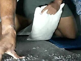 I'm so horny, humping this pillow, desperate to fuck