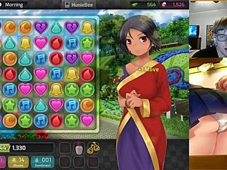 in this uncensored hentai, tiffany from huniepop gets bent over for doggystyle