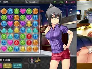 in this uncensored hentai, tiffany from huniepop gets bent over for doggystyle